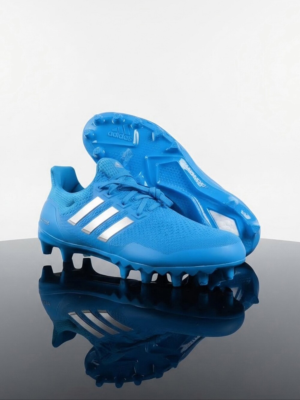 Adidas Ultra Boost Primeknit Men's Football Cleats Size 10.5 Solar Blue Rare New